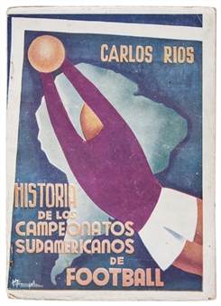1944 South American Football Championship Booklet (Letter of Provenance)